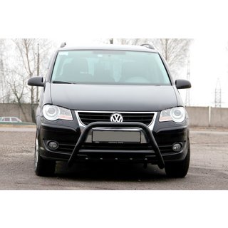 Frontbügel WT003 Schwarz Edelstahl Volkswagen Touran 2003-2010 Foto 2