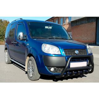 Frontbügel WT003 Schwarz Edelstahl Fiat Doblo I 2005-2010 Foto 1