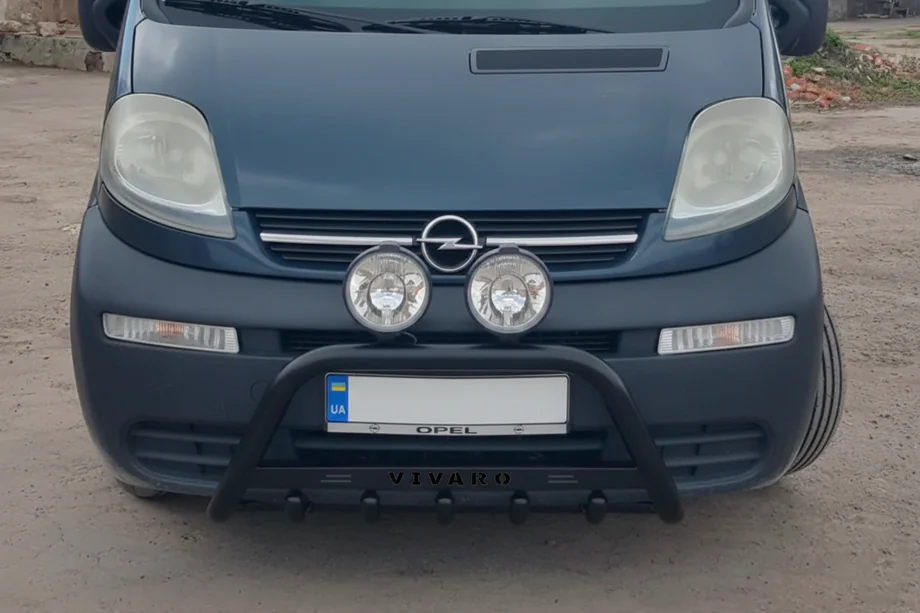 Opel Vivaro 2001–2015 Frontbügel WT004 Schwarz (Edelstahl) Image