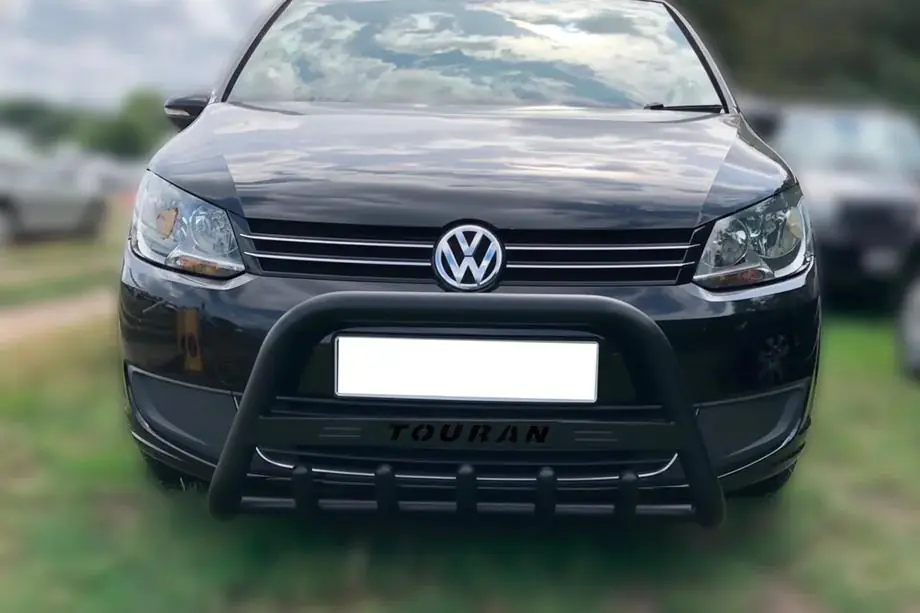 Volkswagen Touran 2010-2015 Frontbügel WT004 Schwarz (Edelstahl) Image