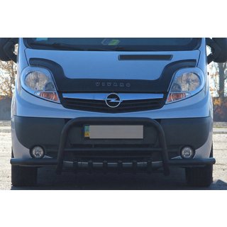 Frontschutzbügel Exclusive Black (Edelstahl) Renault Trafic 2001–2015 Foto 3