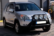 Honda CRV 2001-2006 Frontbügel WT018 Schwarz (Edelstahl) Foto 1