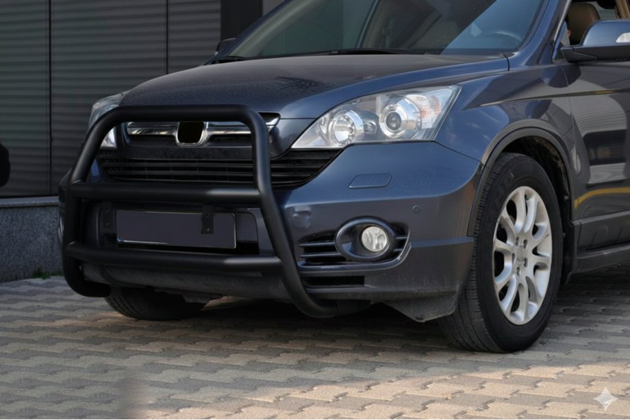 Honda CRV 2007-2011 Frontbügel WT018 Schwarz (Edelstahl) Image