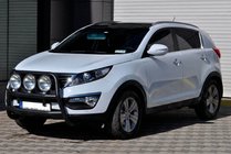 Kia Sportage 2010-2015 Frontbügel WT018 Schwarz (Edelstahl) Foto 2