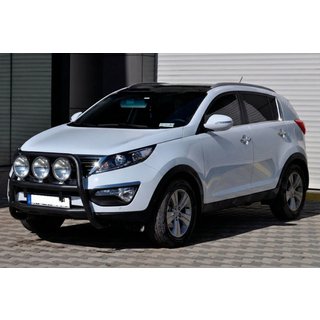 Frontbügel WT018 Schwarz (Edelstahl) Kia Sportage 2010-2015 Foto 2