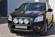 Nissan Qashqai 2007-2010 Frontbügel WT018 Schwarz (Edelstahl) Foto 3