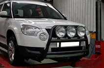 Skoda Yeti 2009-2017 Frontbügel WT018 Schwarz (Edelstahl) Foto 2