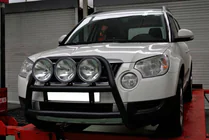 Skoda Yeti 2009-2017 Frontbügel WT018 Schwarz (Edelstahl) Foto 4