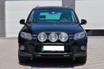 Volkswagen Tiguan 2007-2016 Frontbügel WT018 Schwarz (Edelstahl) Foto 2