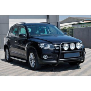 Frontbügel WT018 Schwarz (Edelstahl) Volkswagen Tiguan 2007-2016 Foto 1