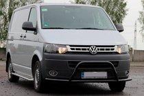 Volkswagen T5 2010-2015 Frontbügel WT007ST Schwarz (Edelstahl) Foto 1