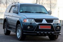 Mitsubishi Pajero Sport 1996-2007 Frontschutzbügel ST015WT Schwarz (Edelstahl) Foto 3
