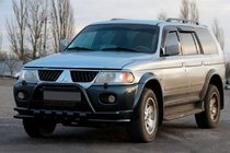 Mitsubishi Pajero Sport 1996-2007 Frontschutzbügel ST015WT Schwarz (Edelstahl) Foto 1