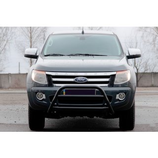 Frontschutzbügel WT022 Schwarz (Edelstahl) Ford Ranger 2011–2022 Foto 1