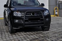 Volkswagen Amarok 2010-2022 Frontbügel VL001 Schwarz (Edelstahl) Foto 3