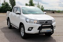 Toyota Hilux 2015- Frontschutzbügel WT023 Schwarz (Edelstahl) Foto 3
