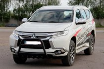 Mitsubishi Pajero Sport 2015- Frontbügel WT008 Schwarz (Edelstahl) Foto 2