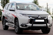 Mitsubishi Pajero Sport 2015- Frontbügel WT008 Schwarz (Edelstahl) Foto 3