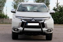 Mitsubishi Pajero Sport 2015- Frontbügel WT008 Schwarz (Edelstahl) Foto 4