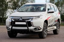 Mitsubishi Pajero Sport 2015- Frontbügel WT008 Schwarz (Edelstahl) Foto 5