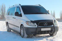 Mercedes Vito W639 2004-2014 Frontbügel XL-WT025 Schwarz (Edelstahl) Foto 1