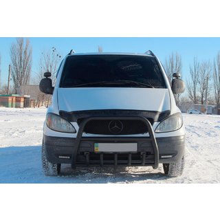 Frontbügel XL-WT025 Schwarz (Edelstahl) Mercedes Vito W639 2004-2014 Foto 2