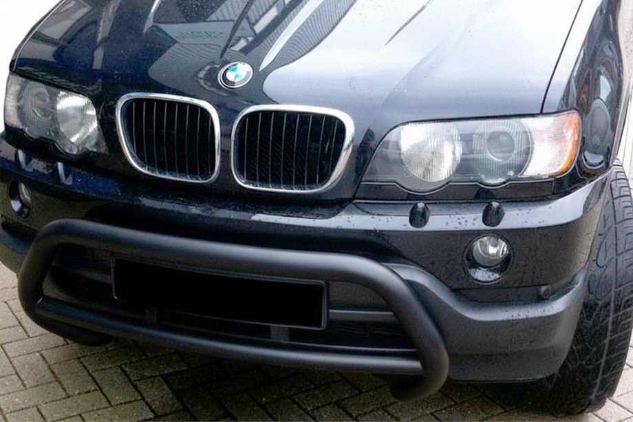 BMW X5 E53 1999–2006 Frontbügel WT015 Schwarz (Edelstahl) Image