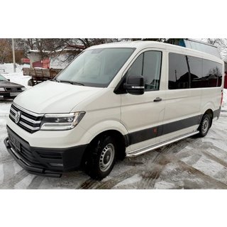 Frontschutzbügel ST085 Schwarz (Edelstahl) Volkswagen Crafter 2016- Foto 1