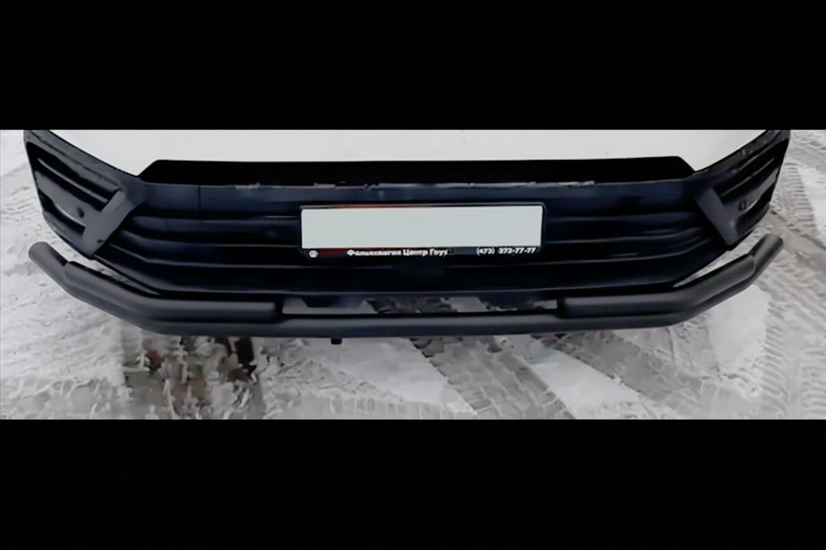 Volkswagen Crafter 2006-2016 Frontschutzbügel ST008 Schwarz (Edelstahl) Image