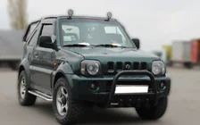 Suzuki Jimny 1998-2018 Frontbügel F2-01 Schwarz (Edelstahl) Foto 2
