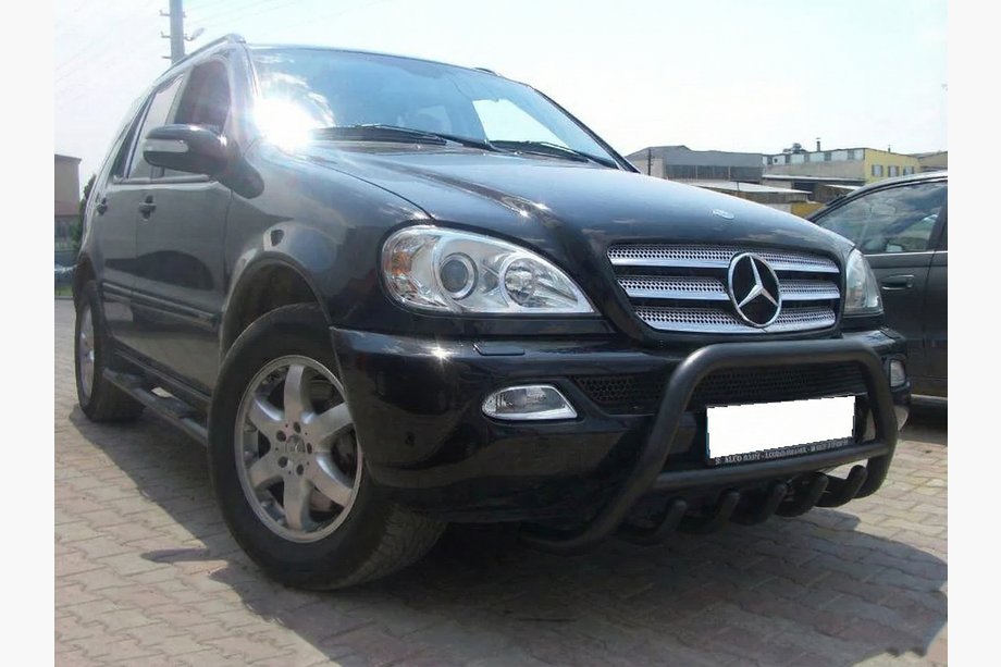 Mercedes ML W163 1997-2005 Frontbügel Black (Edelstahl) Image