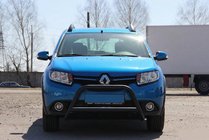 Renault Sandero 2013-2022 Frontbügel WT006 Schwarz (Edelstahl) Foto 1
