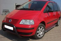 Volkswagen Sharan 1995-2010 Frontbügel WT005 Schwarz (Edelstahl) Foto 1