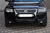 Volkswagen Touareg 2002–2010 Frontbügel WT005 Colt Schwarz (Edelstahl) Foto 5