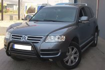 Volkswagen Touareg 2002–2010 Frontbügel WT005 Colt Schwarz (Edelstahl) Foto 6