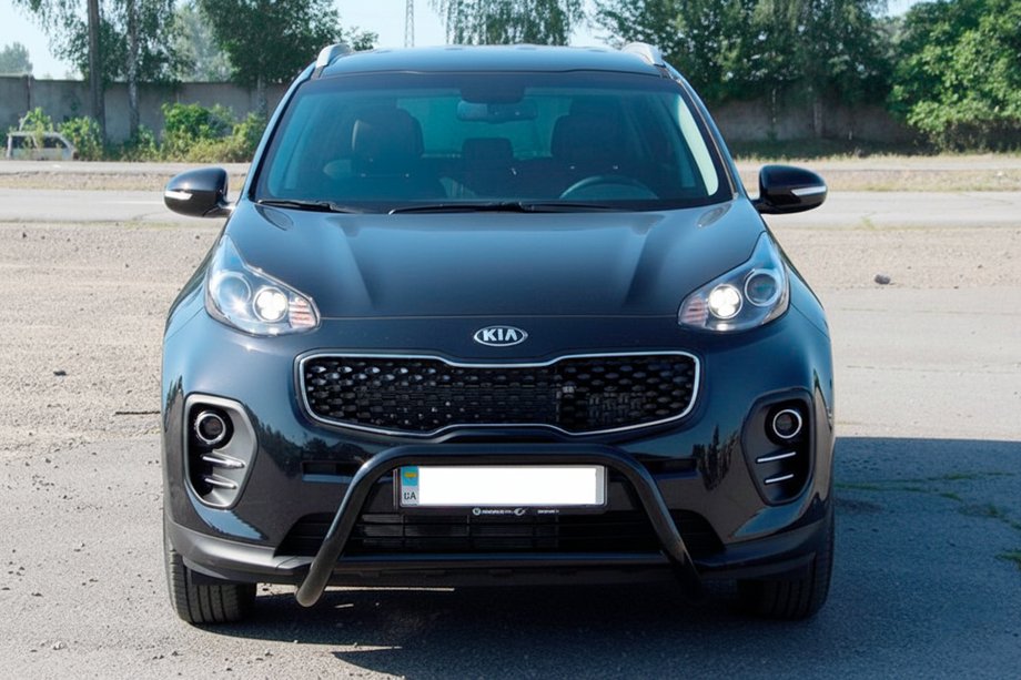 Kia Sportage 2015-2021 Frontbügel WT006 Schwarz (Edelstahl) Image