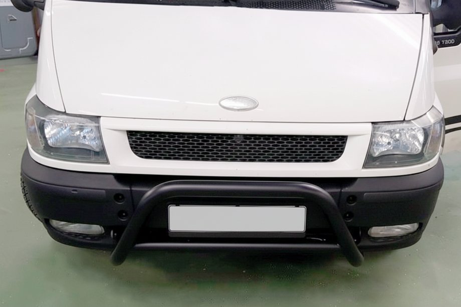 Ford Transit 2000–2014 Frontbügel WT006 Schwarz (Edelstahl) Image