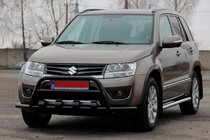 Suzuki Grand Vitara 2005-2017 Frontbügel ST-WT-15 Schwarz (Edelstahl) Foto 3