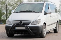Mercedes Viano 2004-2014 Frontschutzbügel Kelebek WT011 Black (Edelstahl) Foto 3
