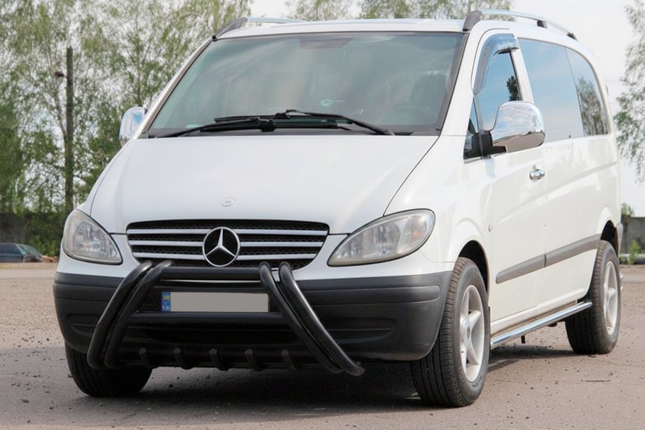 Mercedes Vito W639 2004-2014 Frontschutzbügel Kelebek WT011 Black (Edelstahl) Foto 3