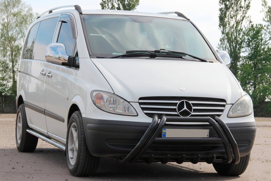 Mercedes Vito W639 2004-2014 Frontschutzbügel Kelebek WT011 Black (Edelstahl) Foto 2