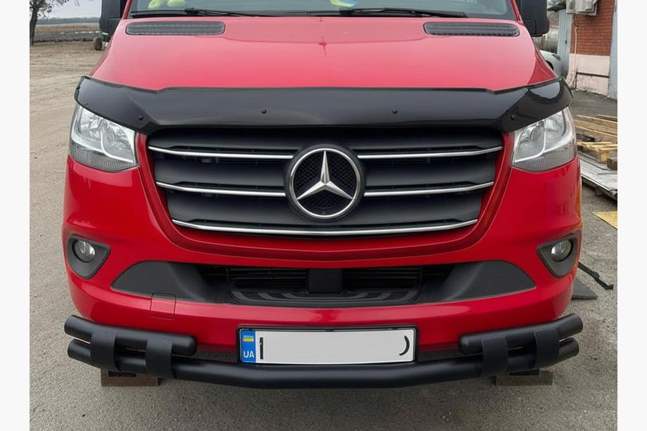 Mercedes Sprinter W907/W910 2018- Vordere Unterfahrschutzbügel Shark Black Image