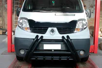 Renault Trafic 2001–2015 Frontbügel F1-01 Schwarz (Edelstahl) Foto 1