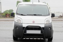 Fiat Fiorino/Qubo 2008-2024 Frontbügel WT006 Schwarz (Edelstahl) Foto 1