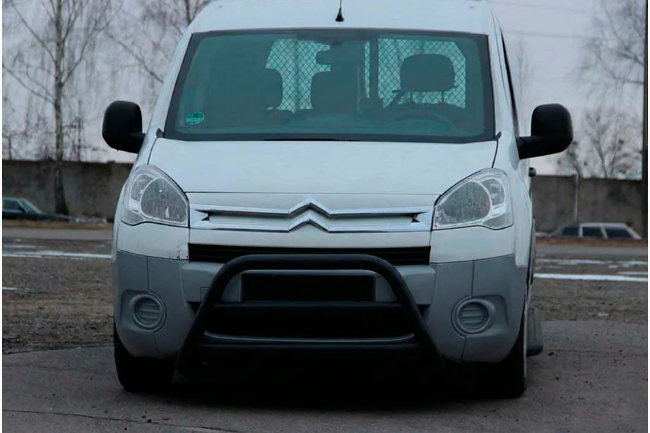 Citroen Berlingo 2008-2018 Frontbügel WT022 Schwarz (Edelstahl) Image