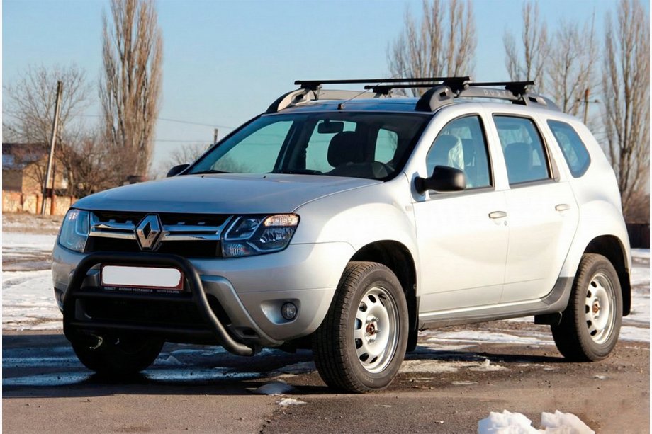 Renault Duster 2008–2017 Frontbügel WT022 Schwarz (Edelstahl) Image
