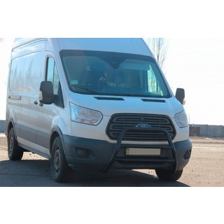 Frontbügel WT022 Schwarz (Edelstahl) Ford Transit 2014- Foto 1