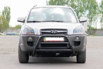 Hyundai Tucson JM 2004- Frontbügel WT022 Schwarz (Edelstahl) Foto 1