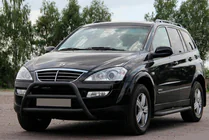 SsangYong Kyron 2005-2014 Frontbügel WT022 Schwarz (Edelstahl) Foto 1