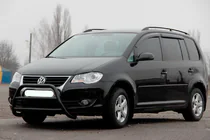 Volkswagen Touran 2003-2010 Frontbügel WT022 Schwarz (Edelstahl) Foto 1
